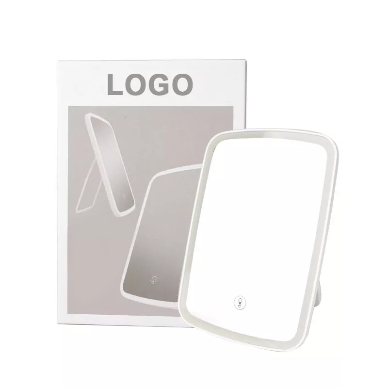 Espelho de maquiagem LED de mesa